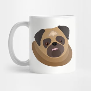 Cute fat pug – drawing of a puppy pug Mug